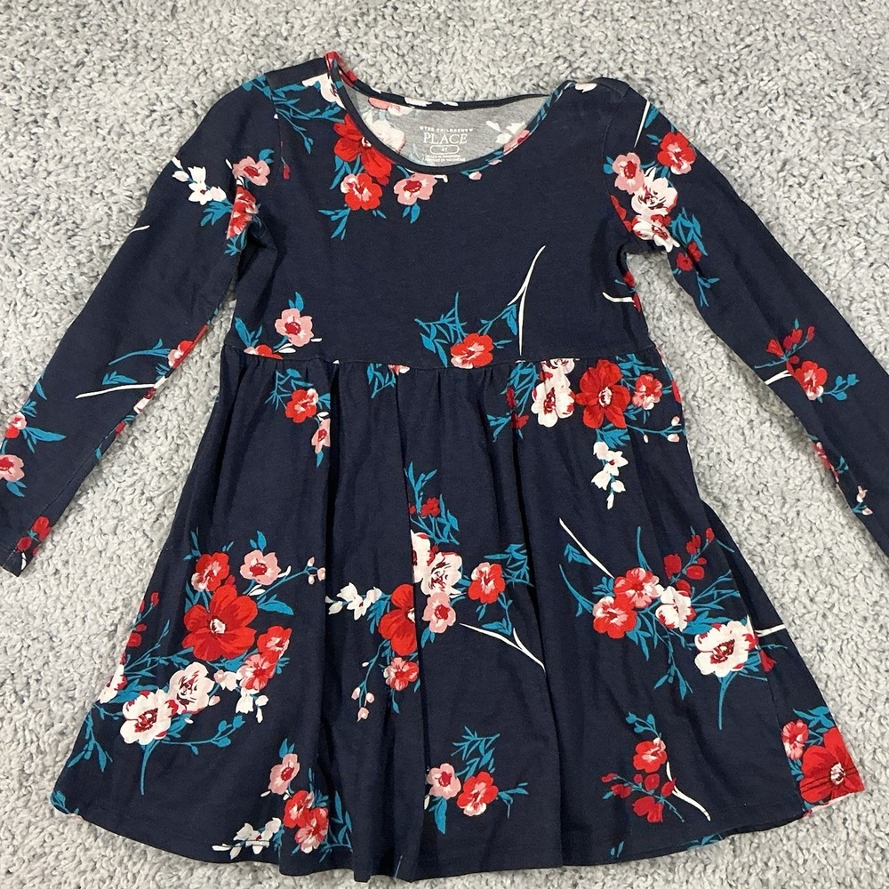 Carter Girls Dress Size 4‎ T Navy Floral